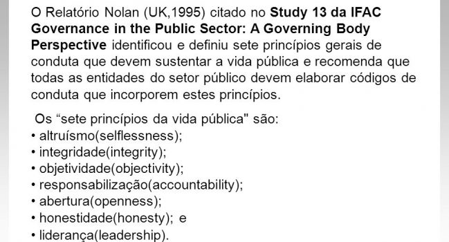 7 Princípios para a Vida Pública