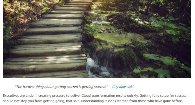 12 Steps to Get Started With The Cloud, AWS, 2017