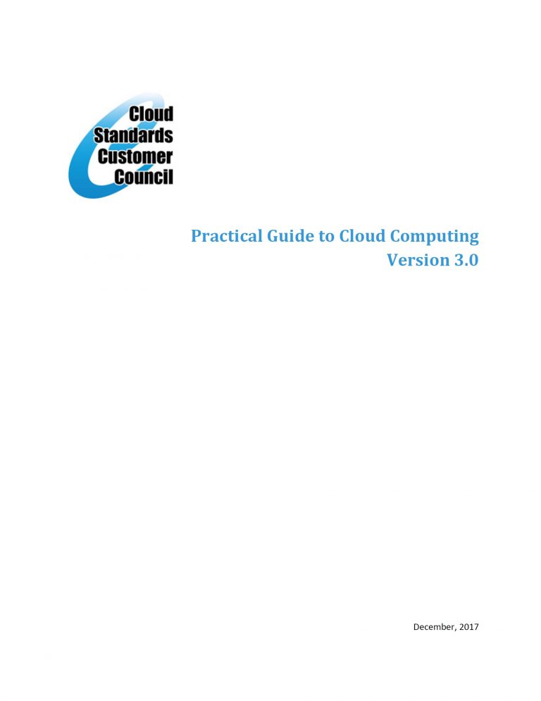 CSCC - Practical Guide to Cloud Computing