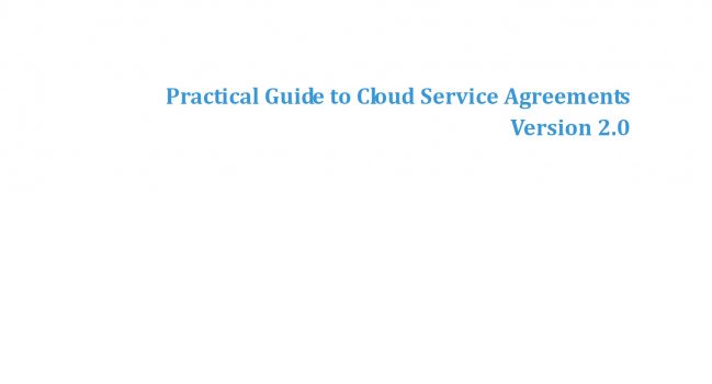 Practical Guide to Cloud Service Agreements – CSCC, 2015