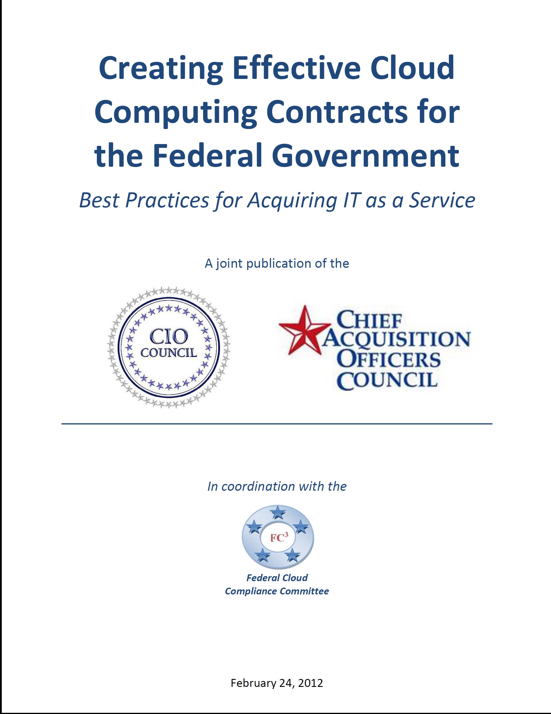 Creating Effective Cloud Computing Contracts for the Federal Government