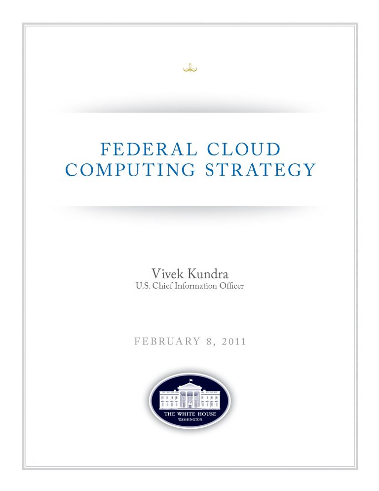 Federal Cloud Computing Strategy