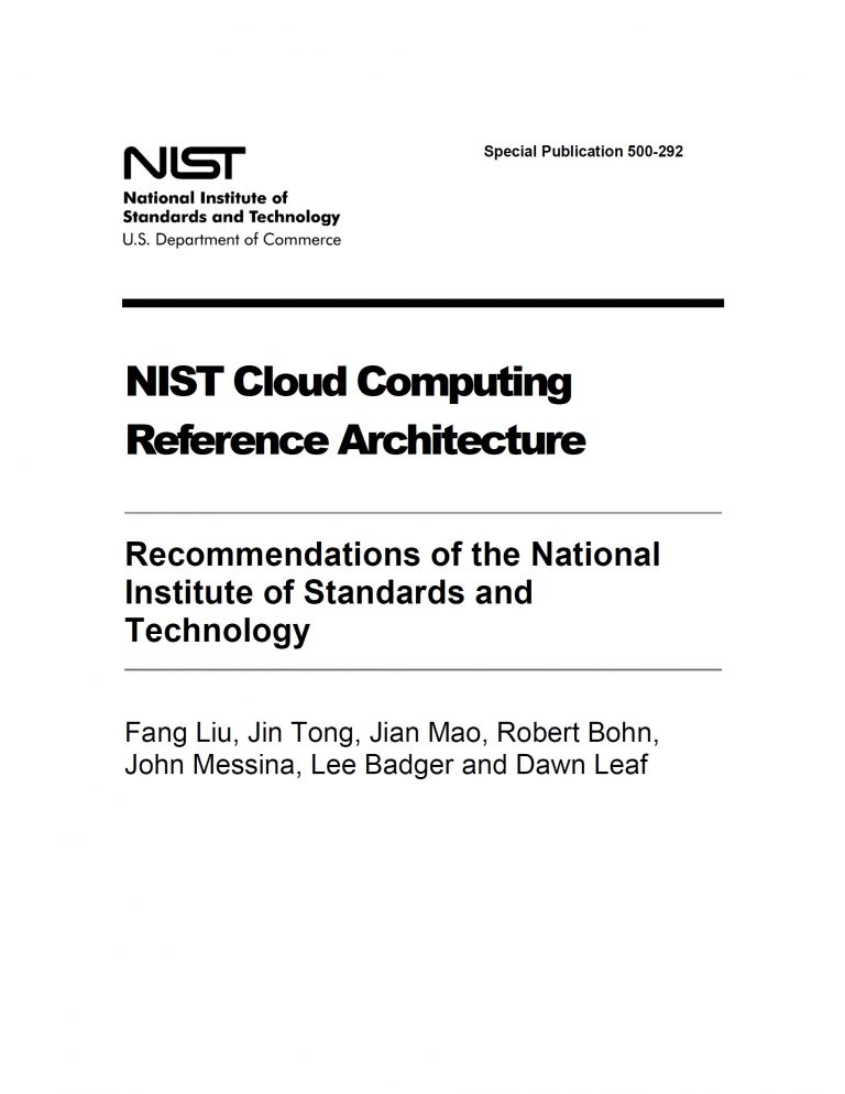 NIST - Cloud Computing Reference Architecture