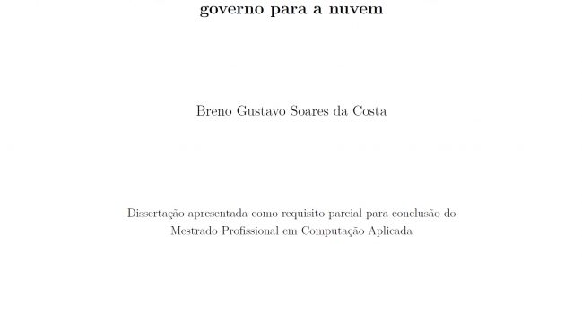 Uma proposta de migração de sistemas legados do governo para a nuvem