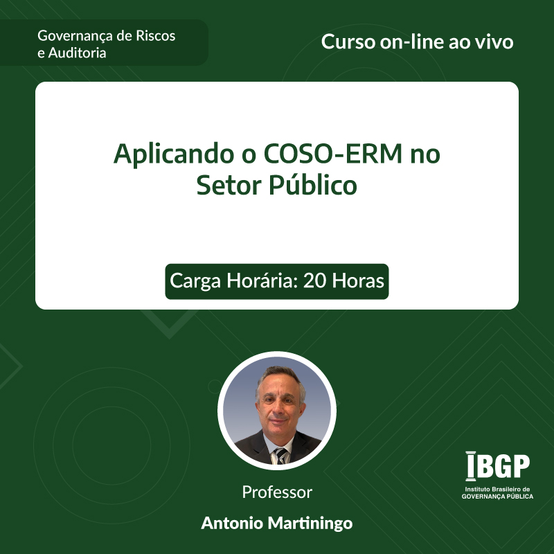 Curso: Aplicando o COSO-ERM no Setor Público - Não perca!!!
