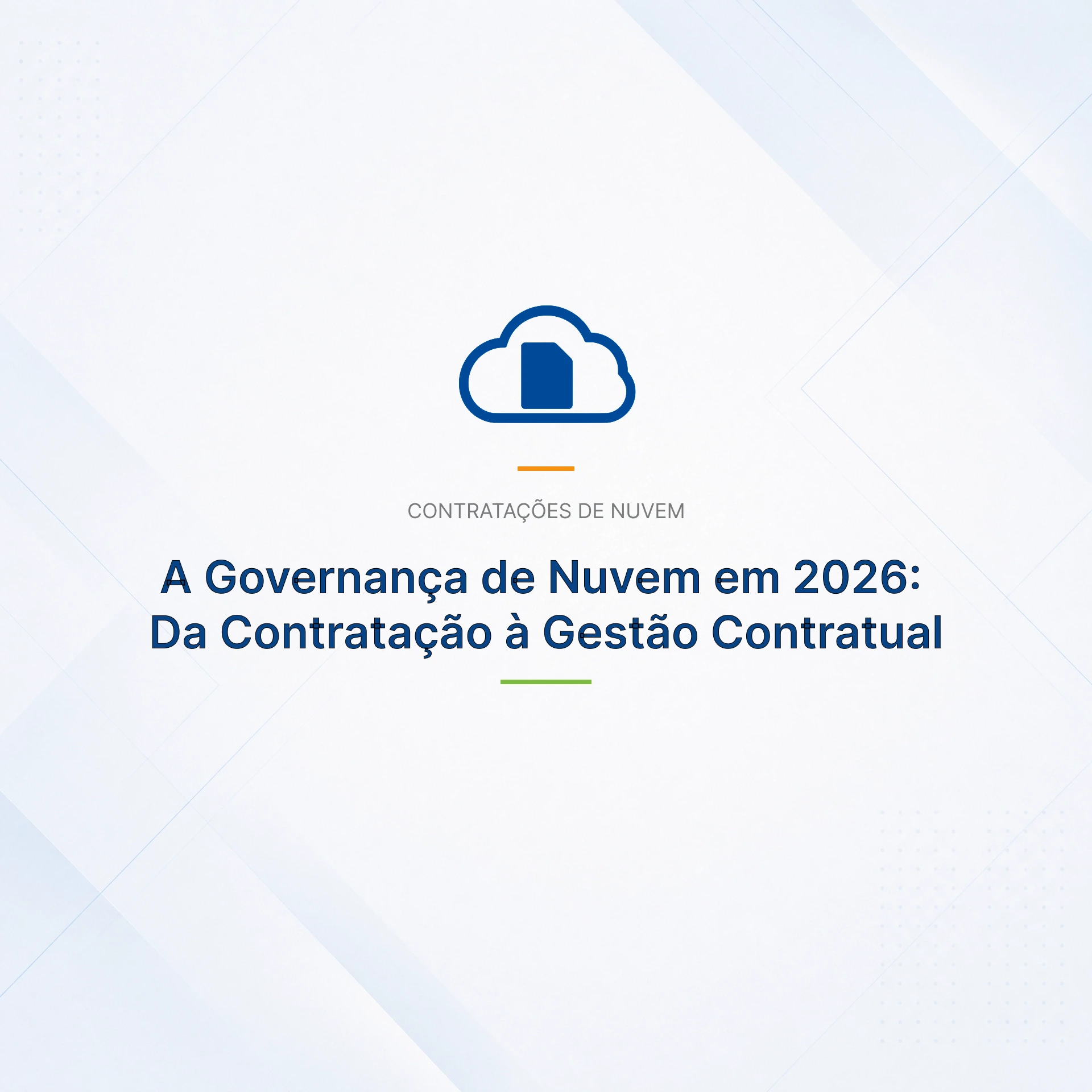 Artigo Governança de Nuvem Da Contratação