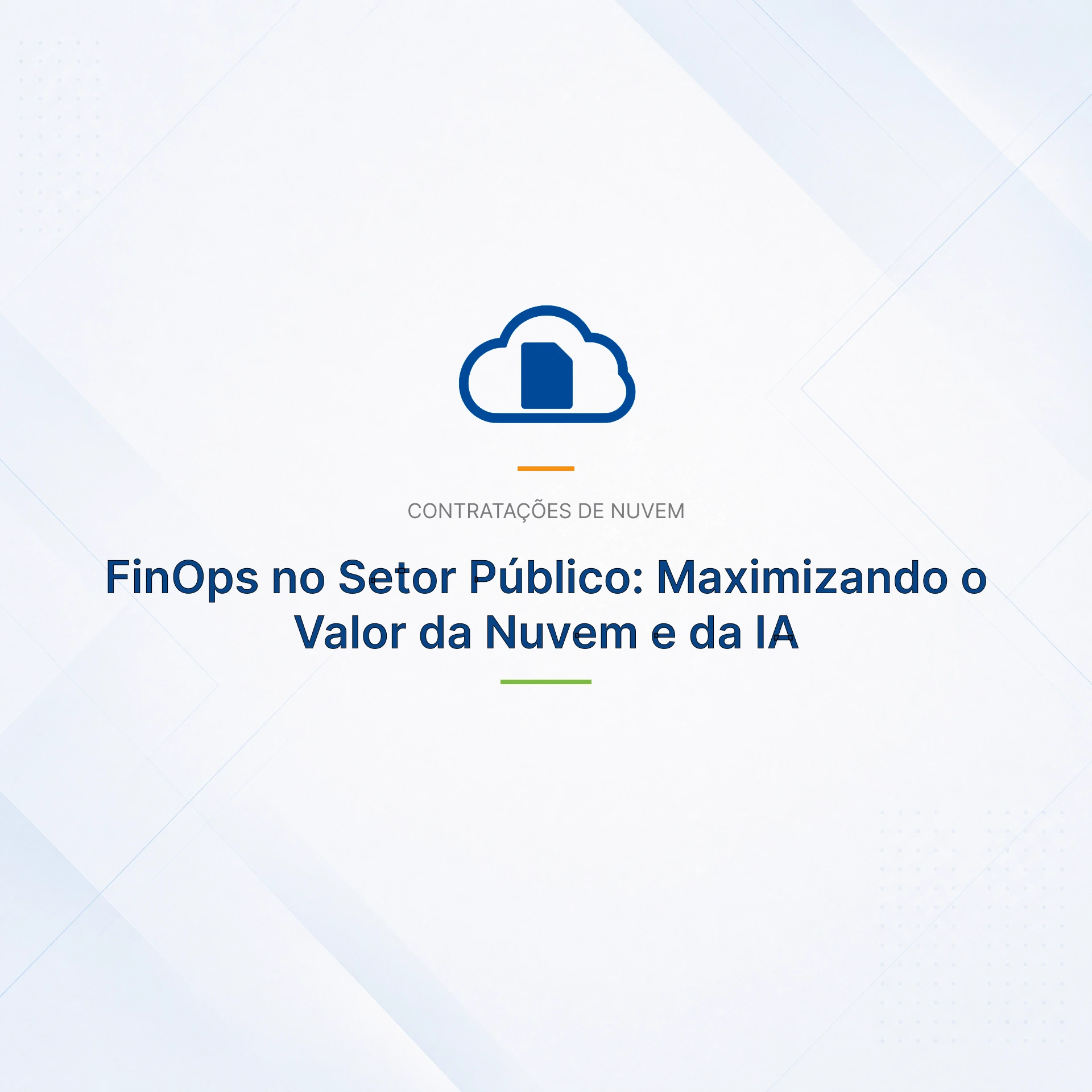 FinOps no Setor Público