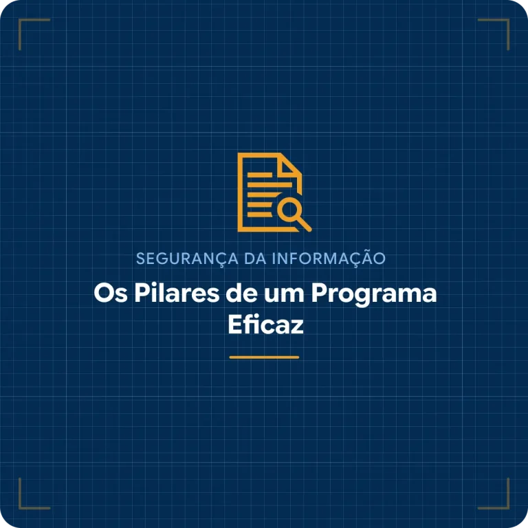 Os pilares de um programa eficaz: governança mínima, risco e seleção de controles